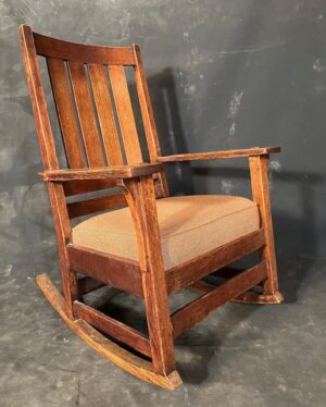 antique Stickley rocking chair