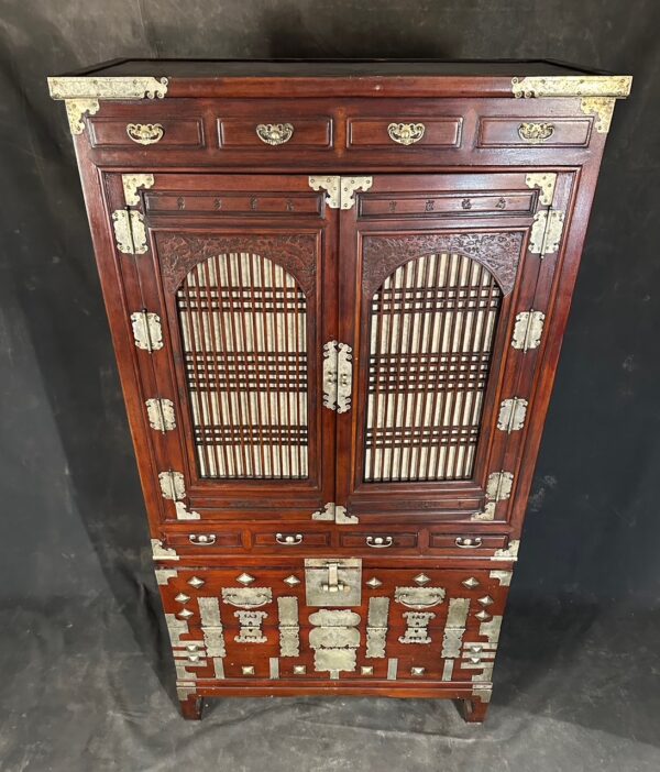 Korean Two Section Elm Stacking Chest - Image 3