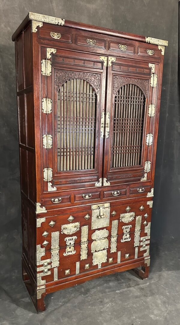 Korean Two Section Elm Stacking Chest - Image 4