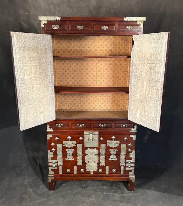 Korean Two Section Elm Stacking Chest - Image 5