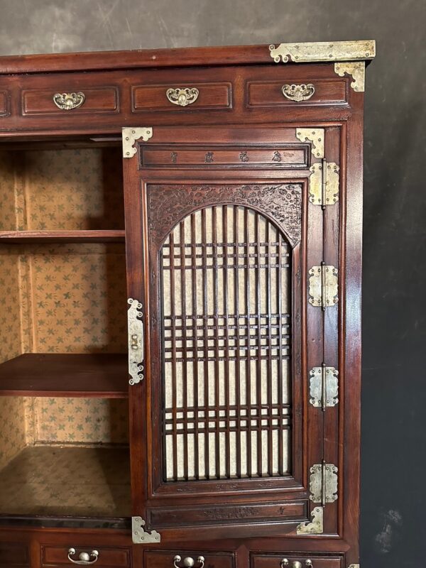 Korean Two Section Elm Stacking Chest - Image 6