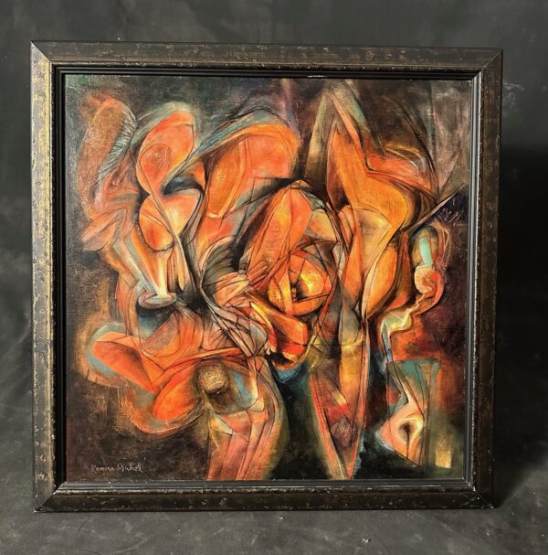 Ramona R. Mitchell Untitled Abstract Oil Painting