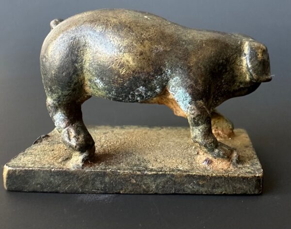 Antique Chinese Bronze Pig Seal - Image 4