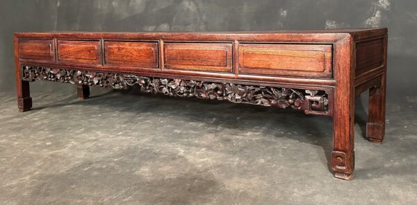 Antique Chinese Rosewood Low Alter Table - Image 5