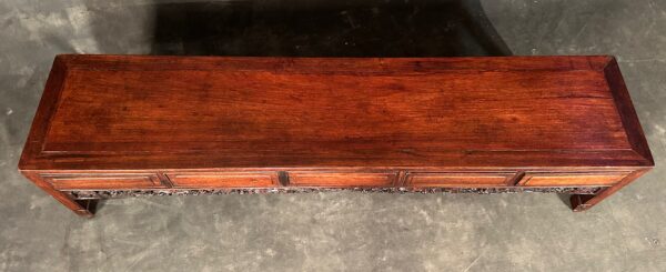 Antique Chinese Rosewood Low Alter Table - Image 7