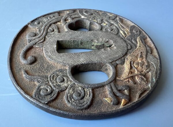 Japanese Iron Dragon Tsuba