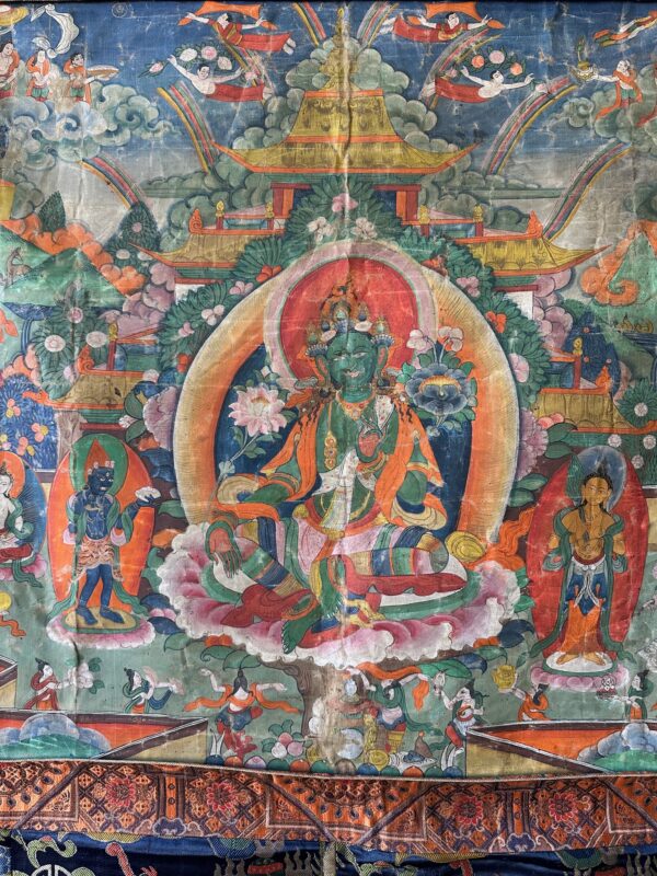 Tibetan Green Tara Thangka