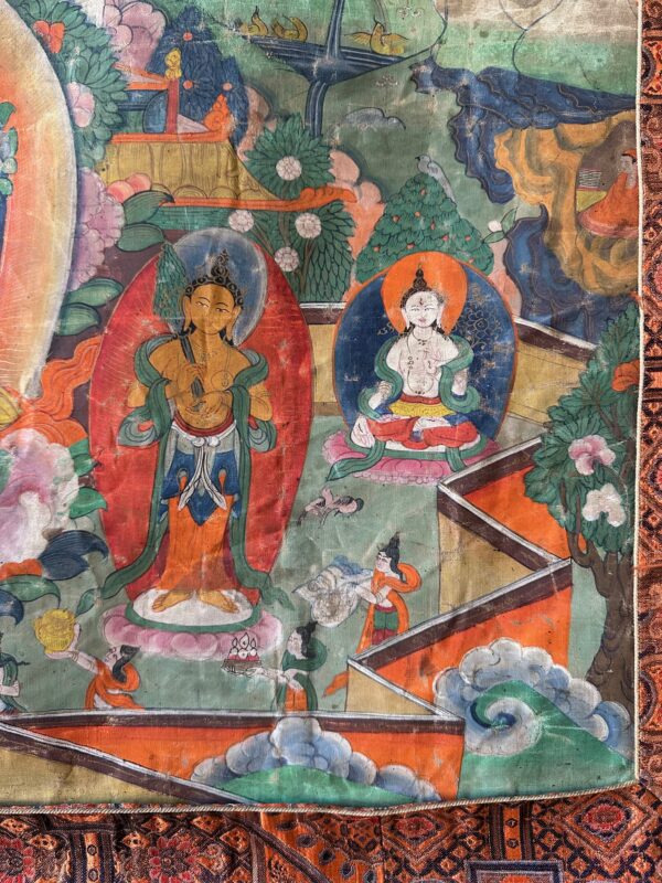 Tibetan Green Tara Thangka - Image 3