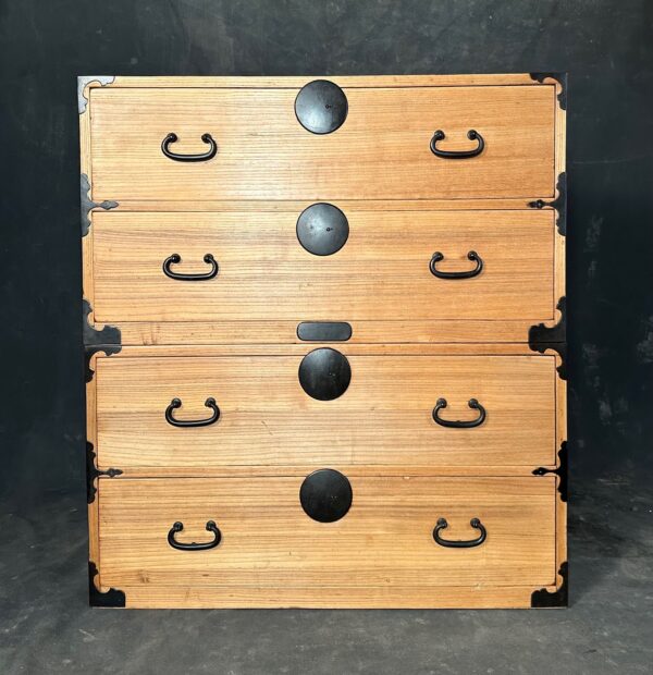 Japanese Two Section Isho Clothing Chest - Image 2