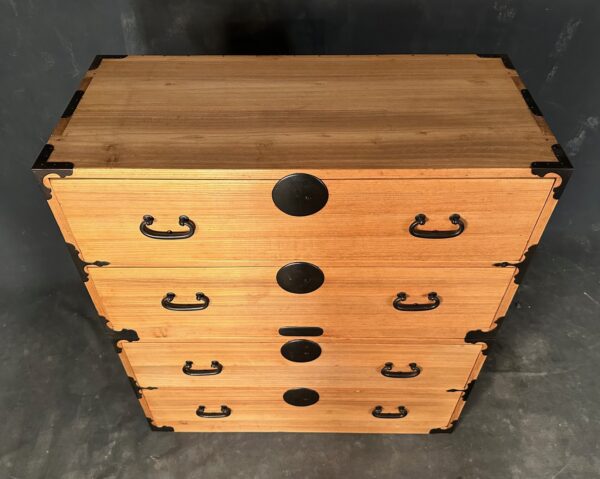 Japanese Two Section Isho Clothing Chest - Image 3