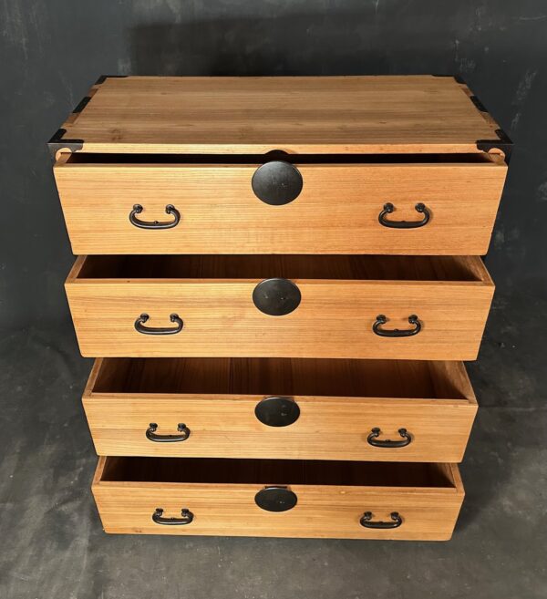 Japanese Two Section Isho Clothing Chest - Image 4