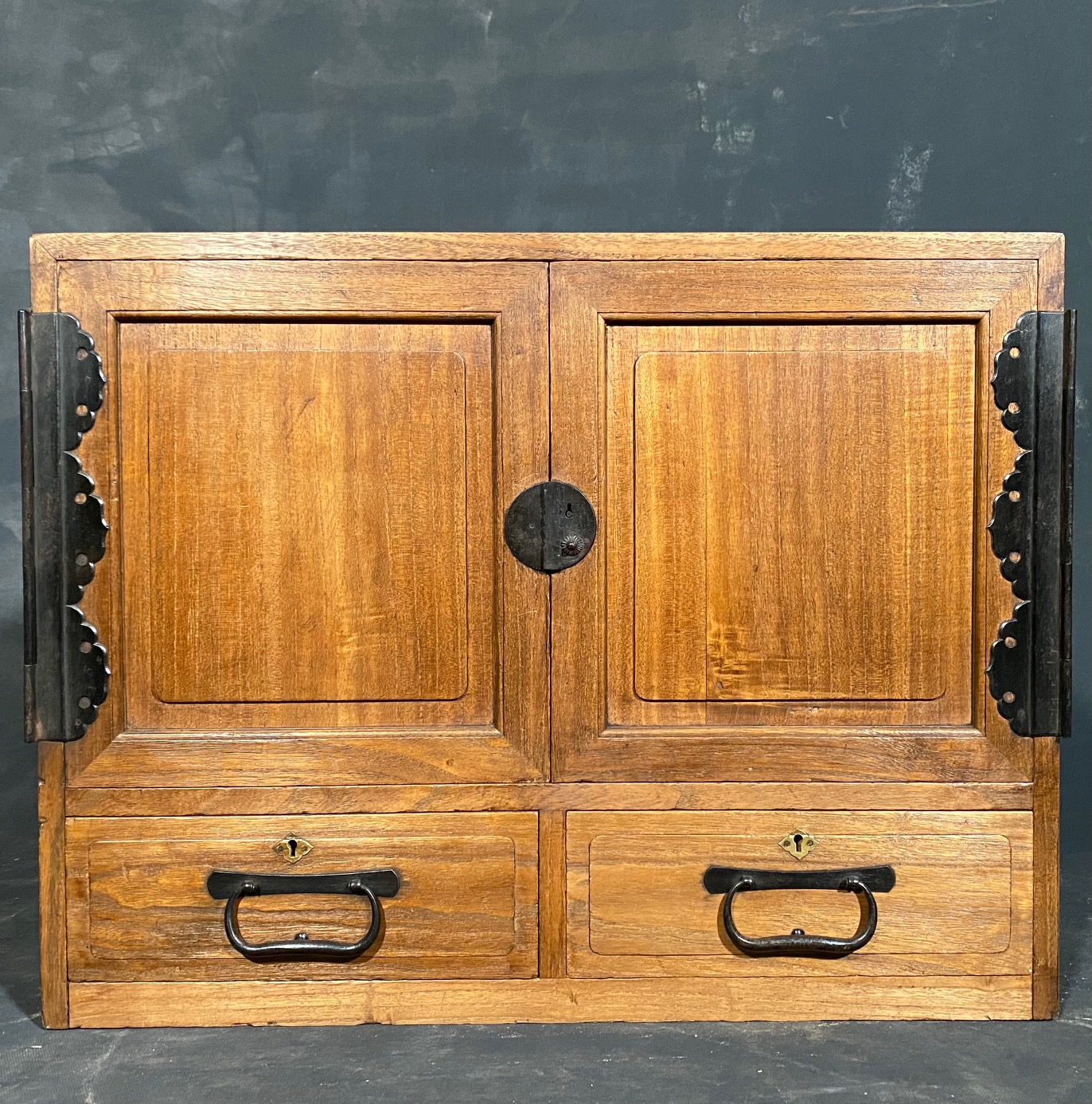 20th Century Japanese Wooden Tansu Cabinet