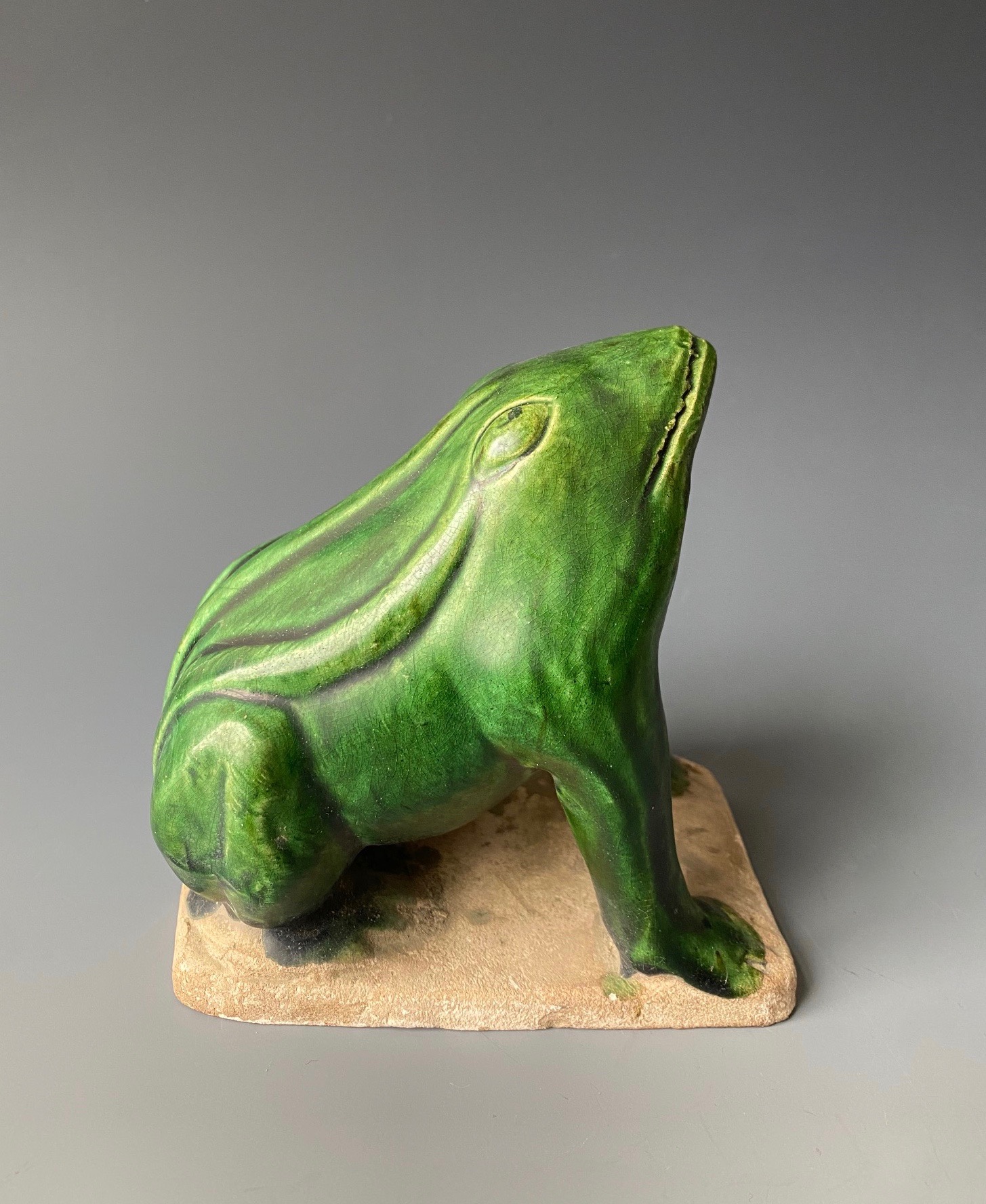 Chinese Antique Pottery Figure of a Frog - Zentner Collection