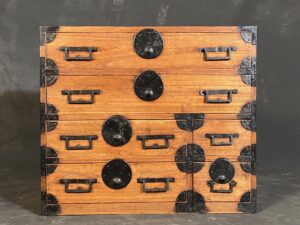 antique Japanese Ko Tansu personal storage chest