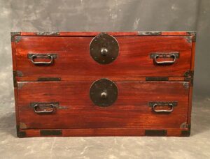 antique Japanese Tansu chest