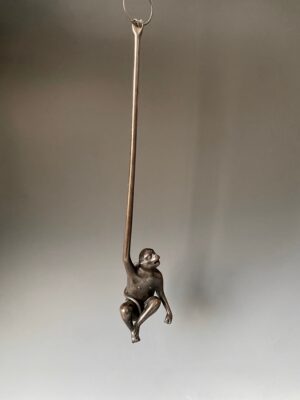 Japanese antique bronze censer in the form of a monkey