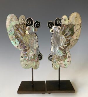 Korean antique shell inlaid butterflies