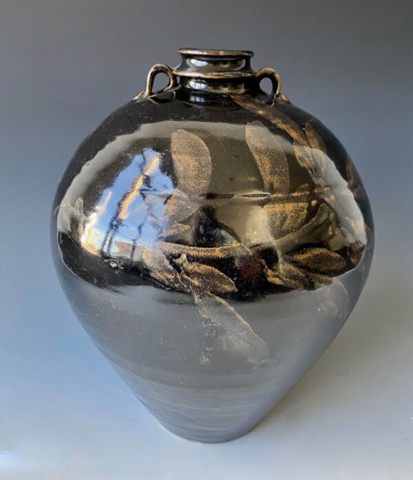 Chinese Song Dynasty Henan iron oxide glazed vase