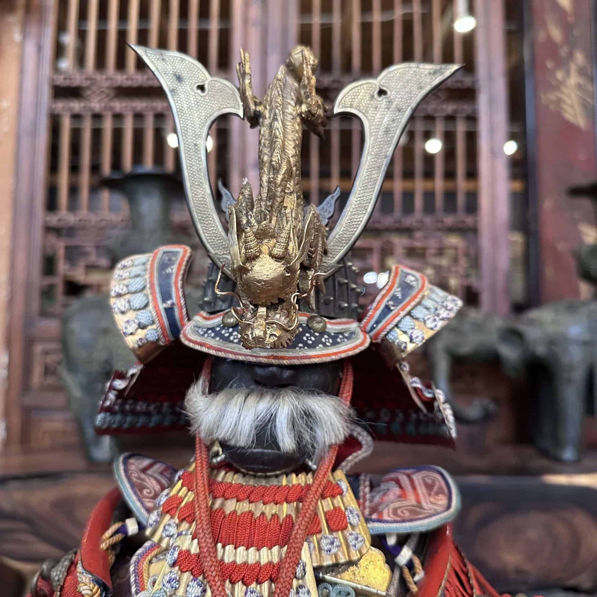 Antique Japanese Boy’s Day Miniature Samurai Yoroi Armor Set