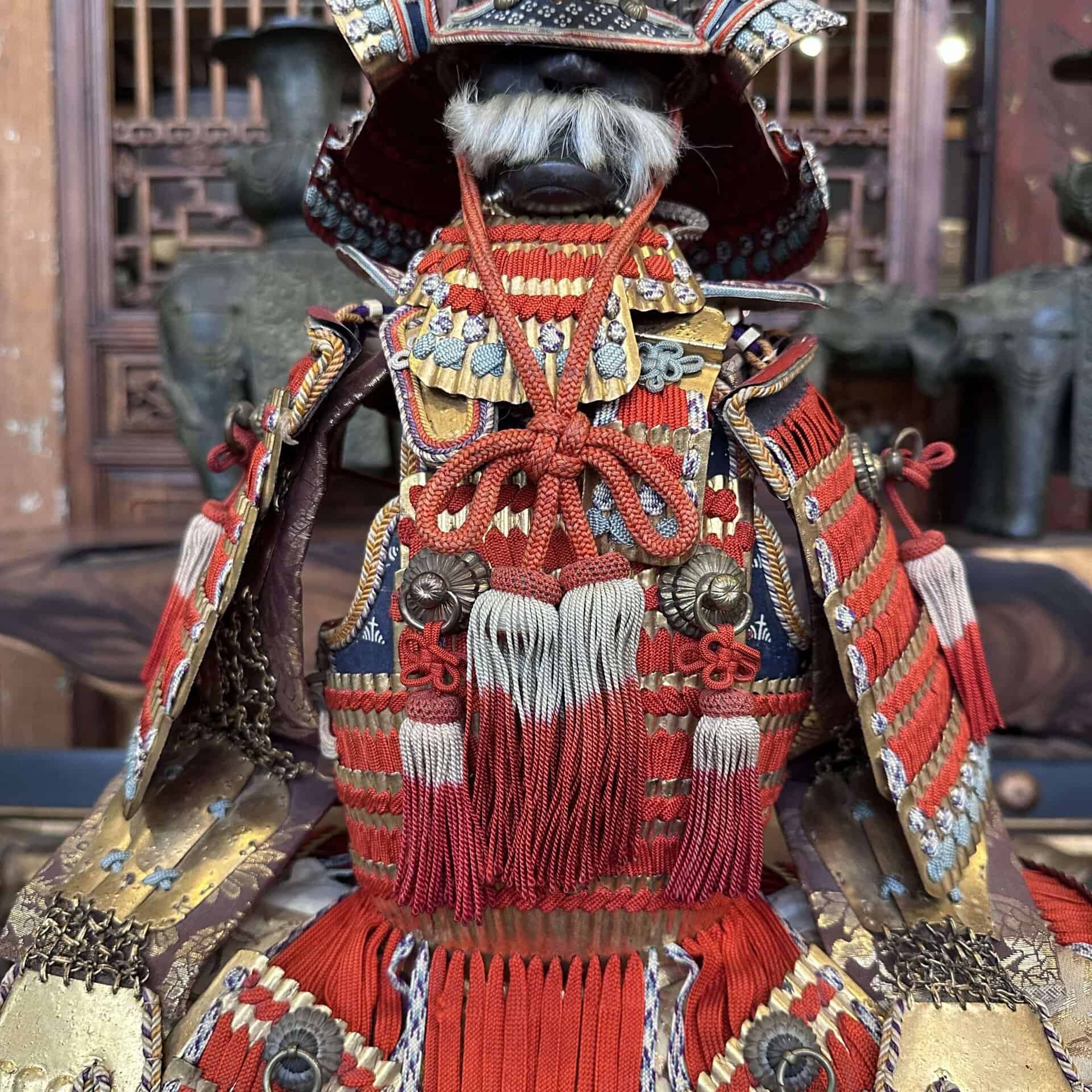 Antique Japanese Boy’s Day Miniature Samurai Yoroi Armor Set