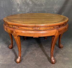 antique Demilune table pair