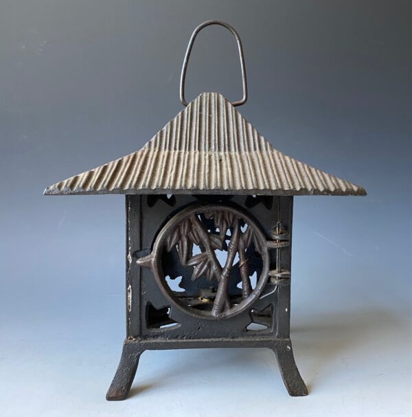 vintage Japanese iron lantern