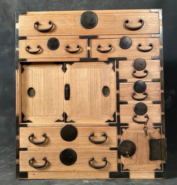 antique Japanese Tansu chest