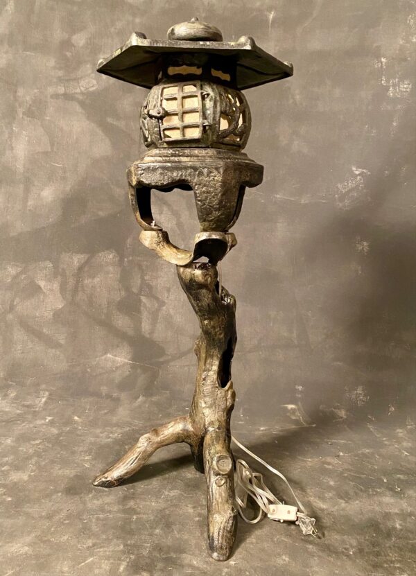 Vintage Japanese Iron Garden Lantern