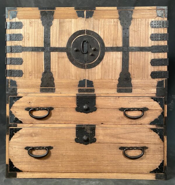 antique Japanese Tansu chest