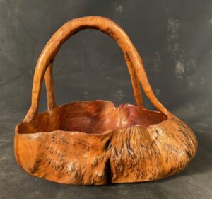 Antique Japanese Root Burl Basket