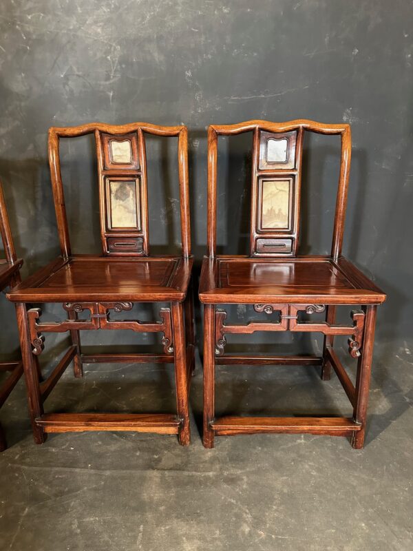 antique 4 chairs Huanghuali