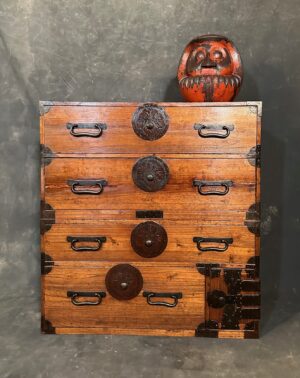 antique Japanese Tansu chest