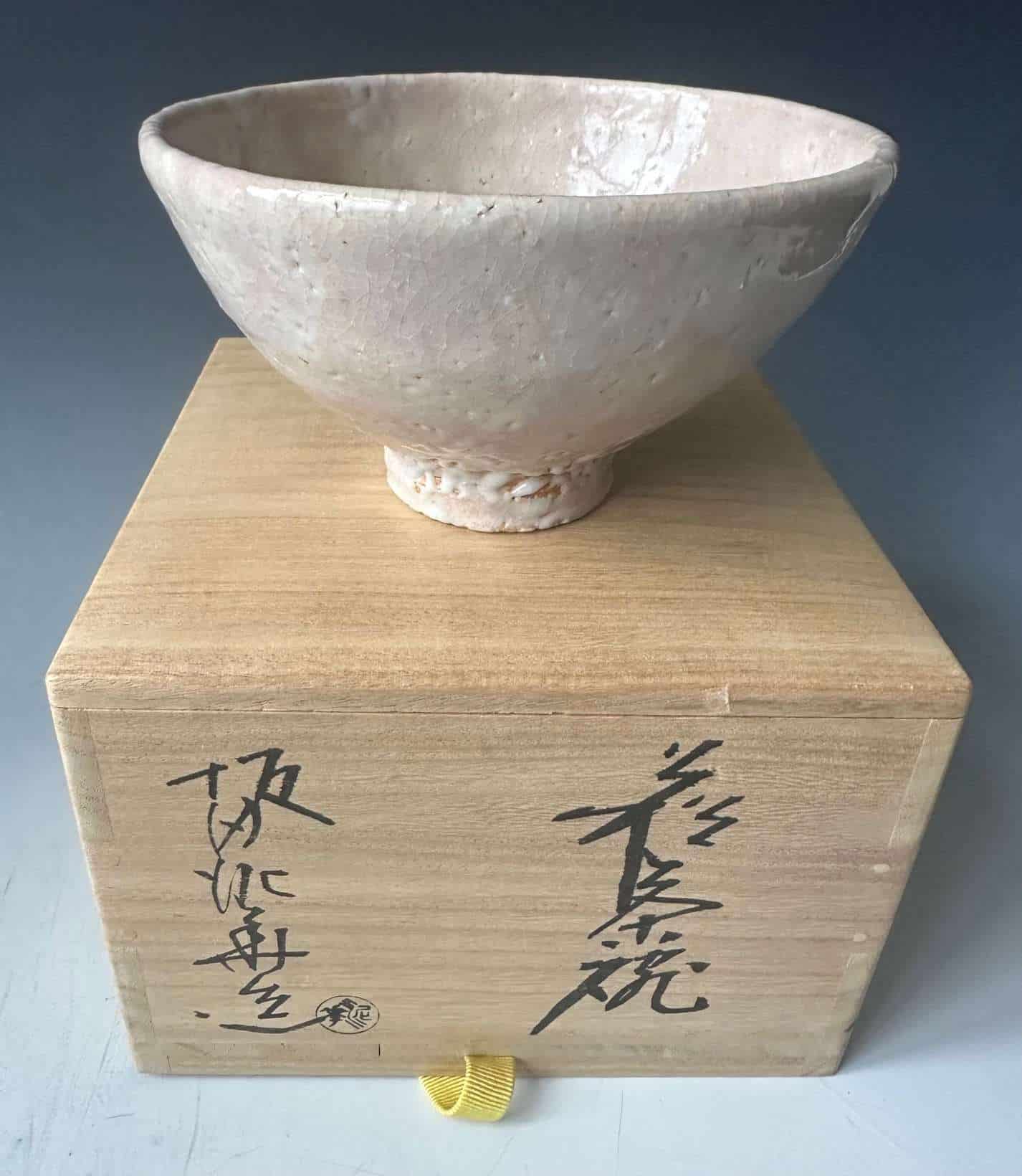 Japanese Shino Ware Chawan (Tea Bowl) – Original Tomobako Box