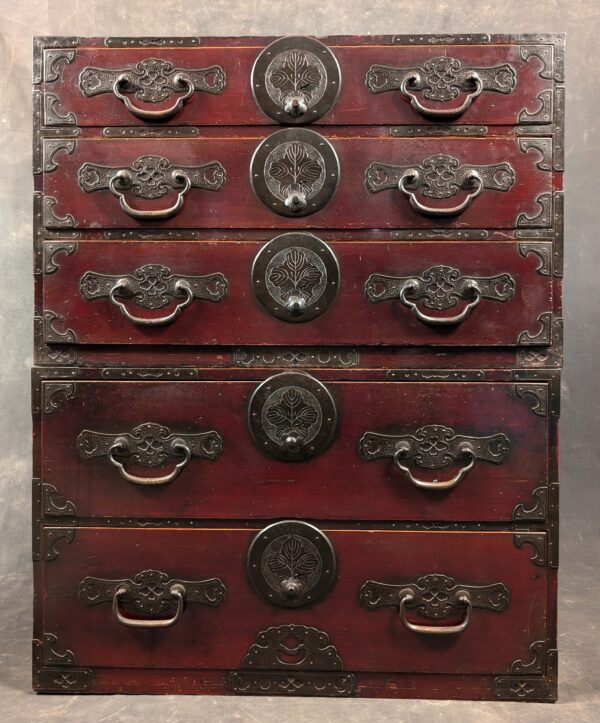 antique Japanese Tansu chest