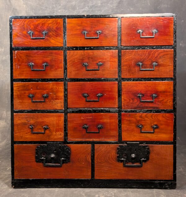 antique Japanese Tansu chest