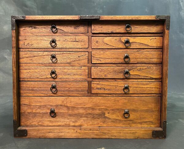 Japanese antique ko tansu with many small drawers
