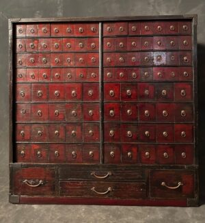 Japanese antique kusuri tansu (medicine chest) with many drawers