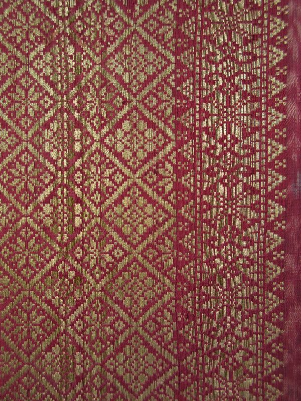 Antique Malaysian Palembang Songket Head Cloth - Zentner Collection
