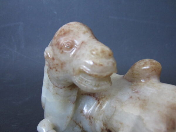 Antique Chinese Nephrite Jade Carving of a Camel and Calf - Image 5