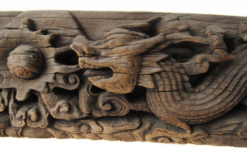 Wooden Dragon/handmade Dragon/dragon Sculpture/wood Carving. 