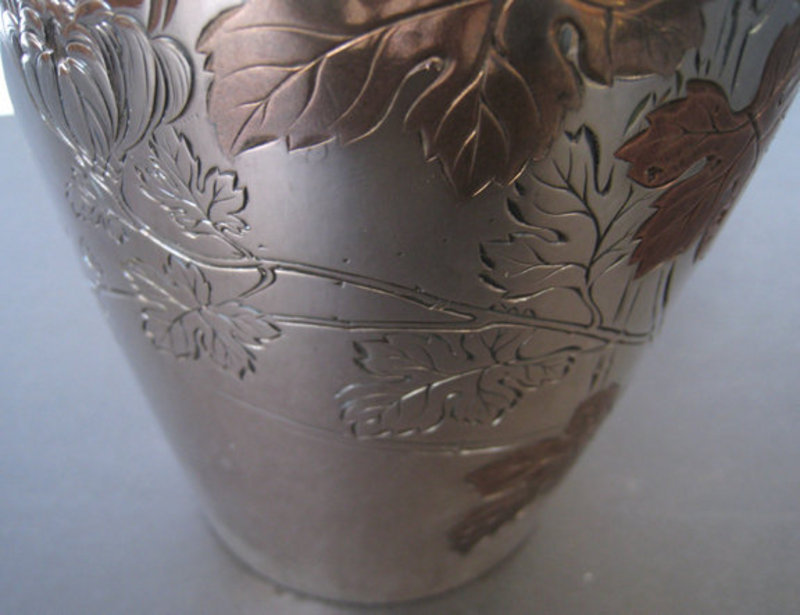 Japanese Antique Cloisonné Vase with Chrysanthemums - Zentner Collection